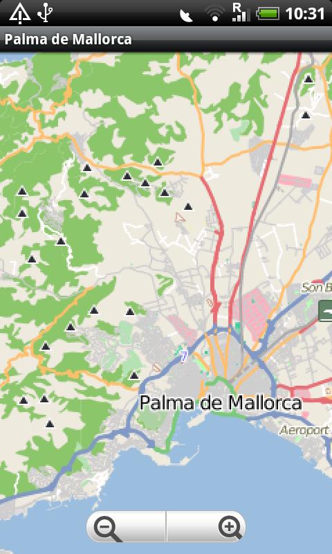 Palma de Mallorca Street Map Screen 1