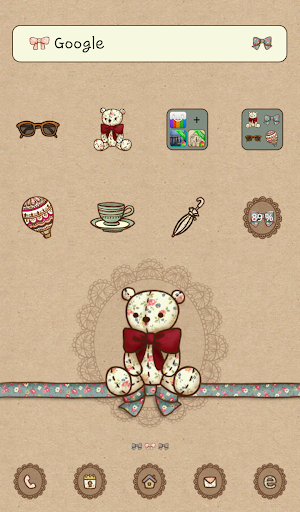 Vintage bear Dodol Theme