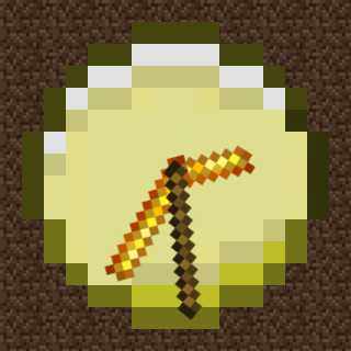 Gold Minecraft Watch Face