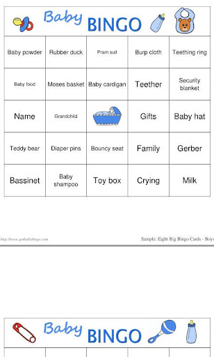 【免費娛樂App】Baby Shower PDF Bingo-APP點子