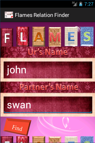 Flames Relation Finder