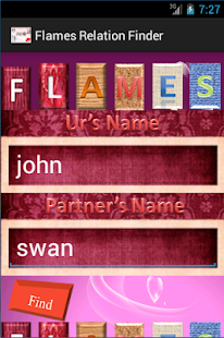 Free Flames Relation Finder APK for PC