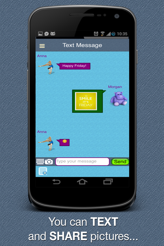 Fretzel Safe Social Kids App Screen 2
