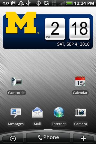 Android application Michigan Wolverines Clock screenshort