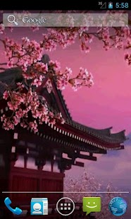 Sakura 3D. Live wallpaper.