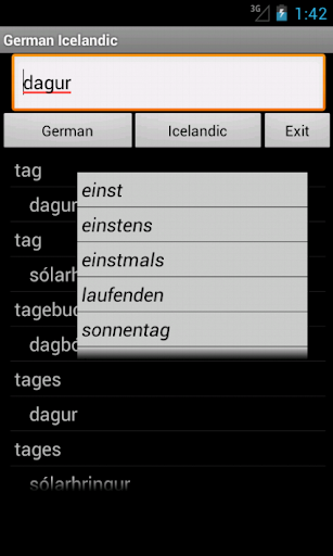 German Icelandic Dictionary