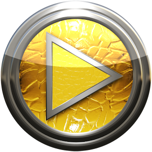 Poweramp skin yellow lizard logo