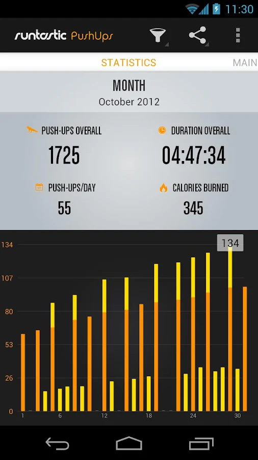 Runtastic Push-Ups PRO - screenshot