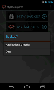 Mi Backup Pro - pantalla de miniaturas