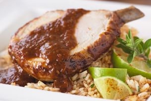 Roasted Pork with Mole Sauce