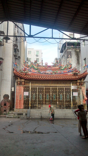 Temple Between Buildings