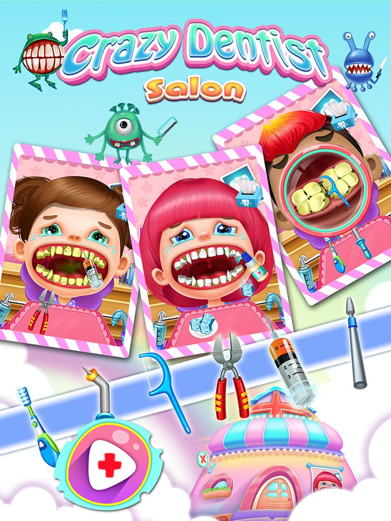 Crazy Dentist Salon: Girl Game Screen 1