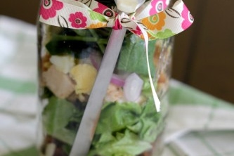 Smoked Paprika Vinaigrette + Salad in a Jar