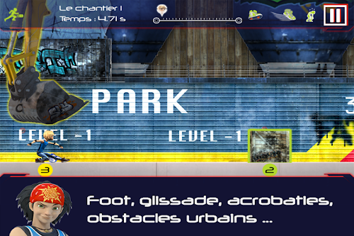 Android application FOOT2RUE EXTREME RUNNER screenshort