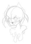 lazy head sketch