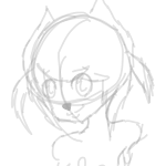 lazy head sketch