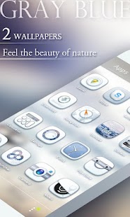 How to install Gray Blue GO Launcher Theme v1.0 mod apk for pc