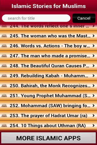 250 Islamic Stories For Muslim Screen 3