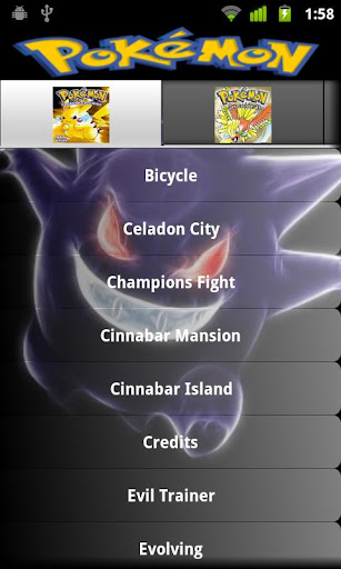 Pokemon Sounds Android app Screenshot 1