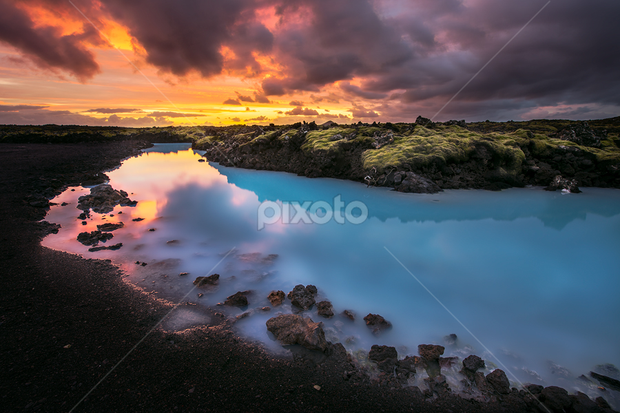 blue lagoon by Ennio Pozzetti - Landscapes Waterscapes
