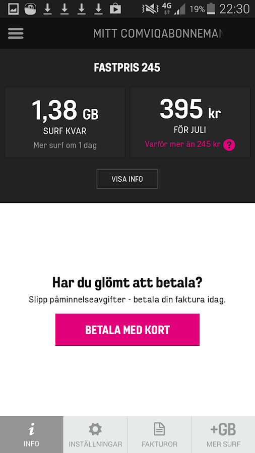 Comviq Hur Mycket Surf Har Jag Kvar