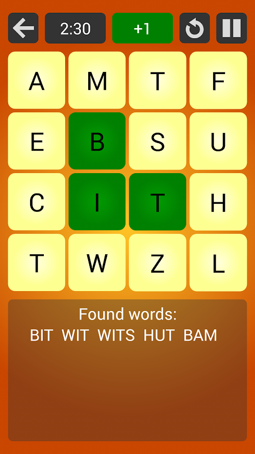 Android application Woggle EN Pro - Boggle screenshort