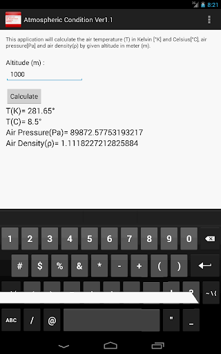 【免費教育App】Standard Atmospheric Condition-APP點子