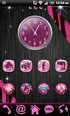 GO LAUNCHER Pink Zebra Theme
