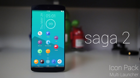 saga 2 icon pack theme nova - screenshot thumbnail