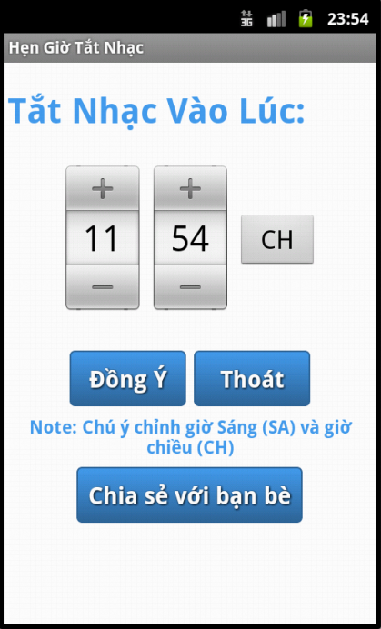 Hẹn Giờ Tắt Nhạc - screenshot