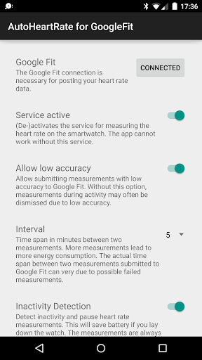 Auto Heart Rate for Google Fit