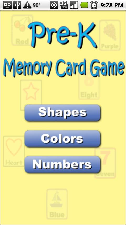Android application Pre-K Match Game (Paid) screenshort