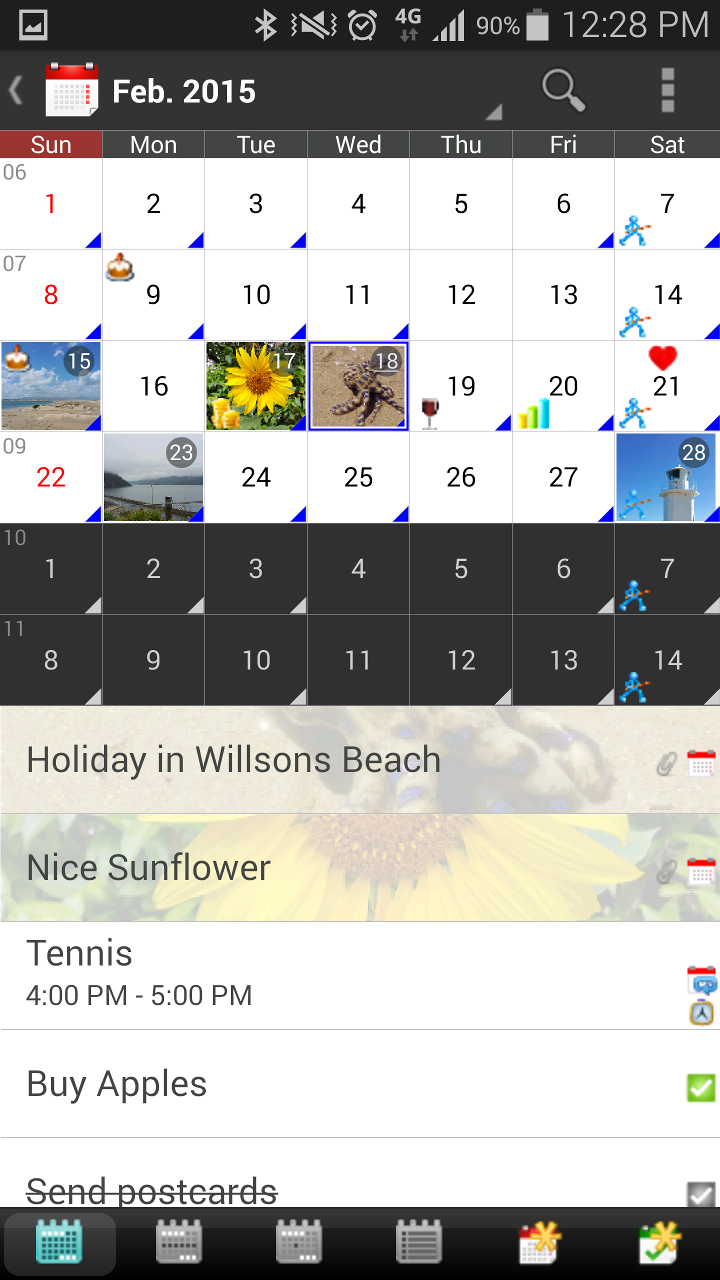 VCOrganizer Tab Screen 3
