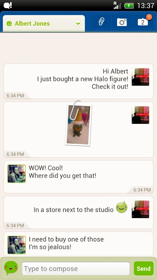 Go!Chat for Facebook - screenshot