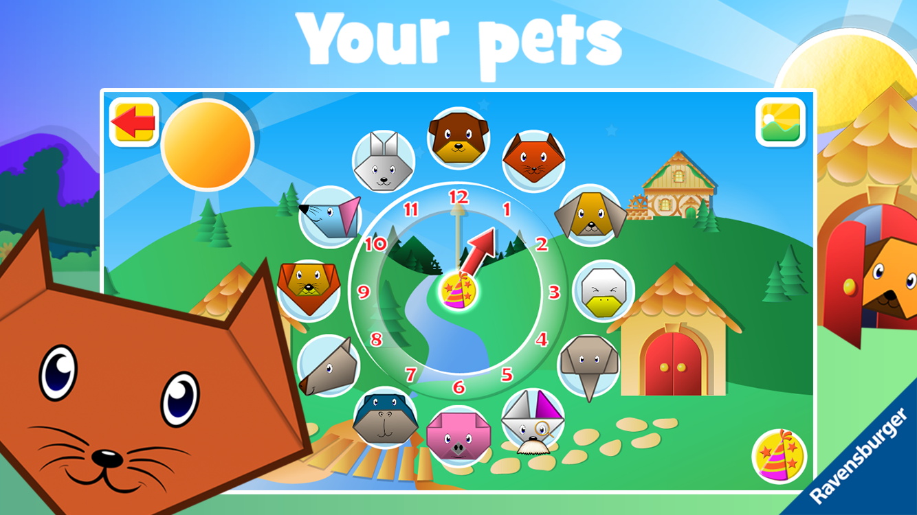 Android application Play-Origami Pets screenshort