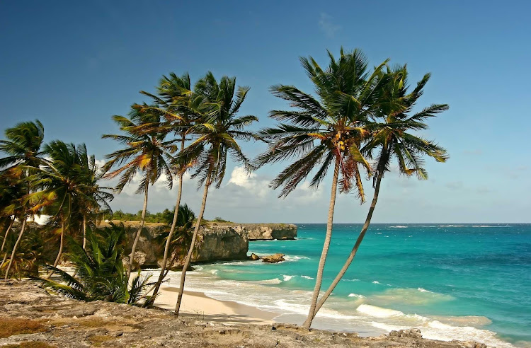 Warm waters and white sand add up to a relaxing afternoon at Bottom Bay Beach in southern Barbados.