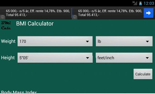 BMI Calculator