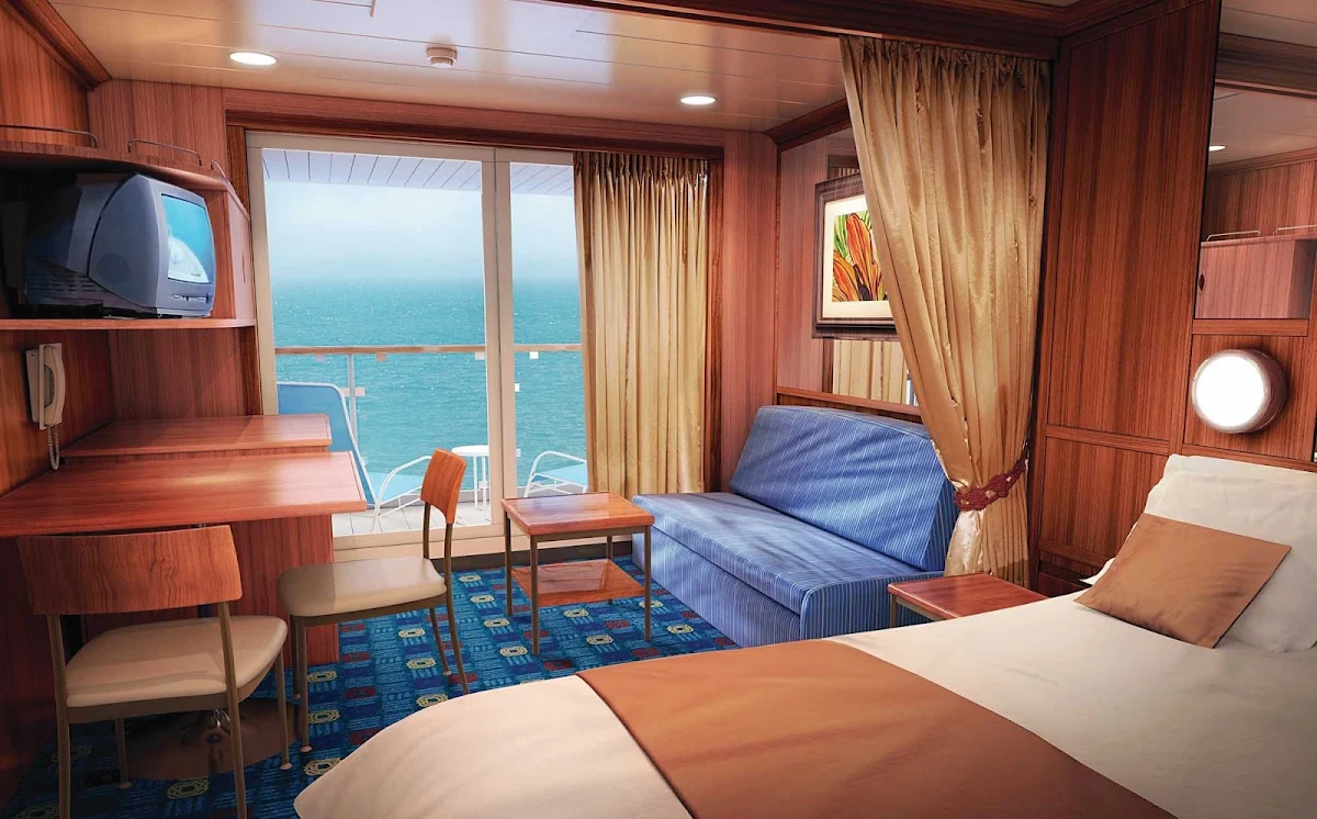 Norwegian-Star-stateroom-Mini-Suite - Stay in Norwegian Star's Mini-Suite, and you can enjoy the ocean views right from your bed or private balcony. 