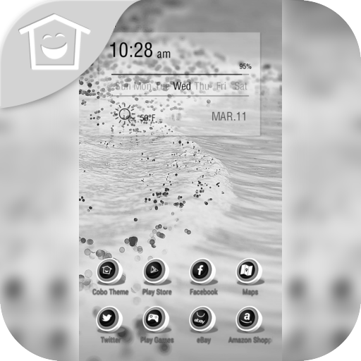 黑色的微水滴主題 個人化 App LOGO-APP開箱王