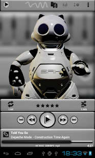 Download poweramp skin black 3d APK for PC