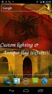 3D Albania Flag Live Wallpaper Screenshots 5