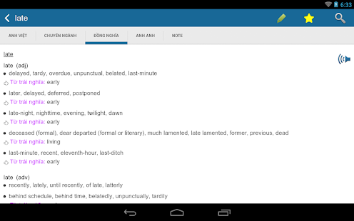 Tu Dien Anh Viet-Từ Điển Tflat - screenshot thumbnail