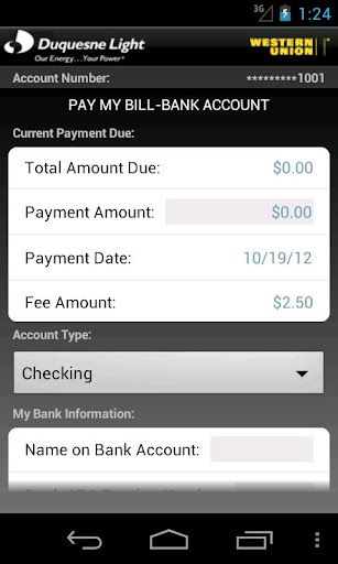 Duquesne Light Mobile Payments