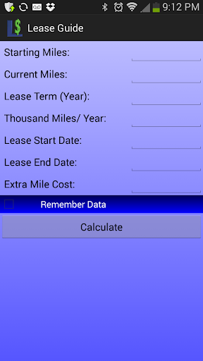 Lease Miles Tracker