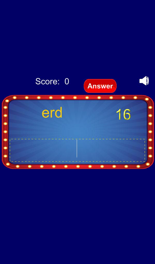 Word Scramble Screen 2