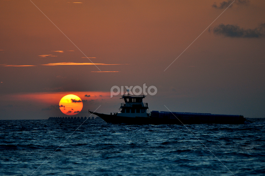 Sunset by Adriana Bleau - Novices Only Landscapes