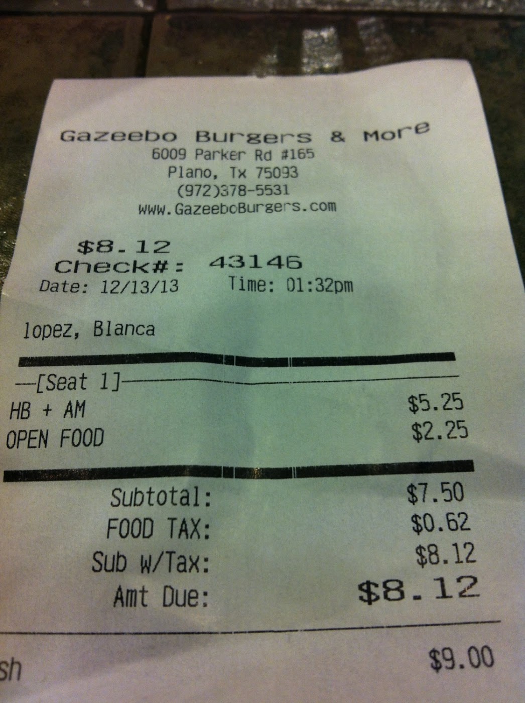 Gazeebo Burgers GlutenFree Plano 2024