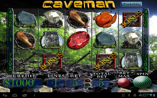 Android application CAVEMAN Vegas Slot Machine screenshort