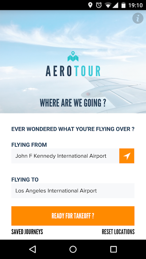 Android application AeroTour Flight Tracker Timer screenshort