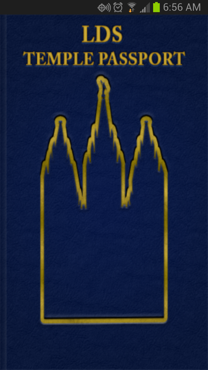 LDS Temple Passport Screen 1